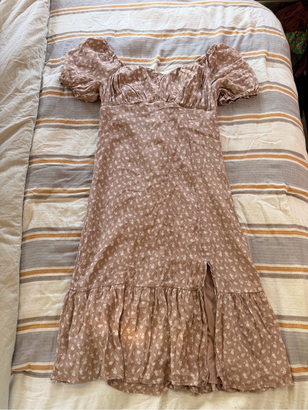 And Now This Floral Puff Sleeve Dress – Size L